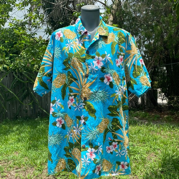 Paradise Styles Hawaii Button down Shirt Size XL - Picture 2 of 7